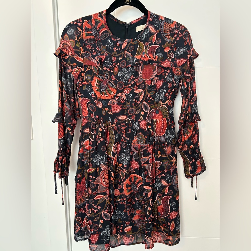 Loft Petites Size 00P Paisley Floral Dress
